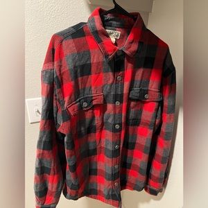 Duluth Trading CO. Fleece-Lined Flapjack Shirt Jac Men’s Size L